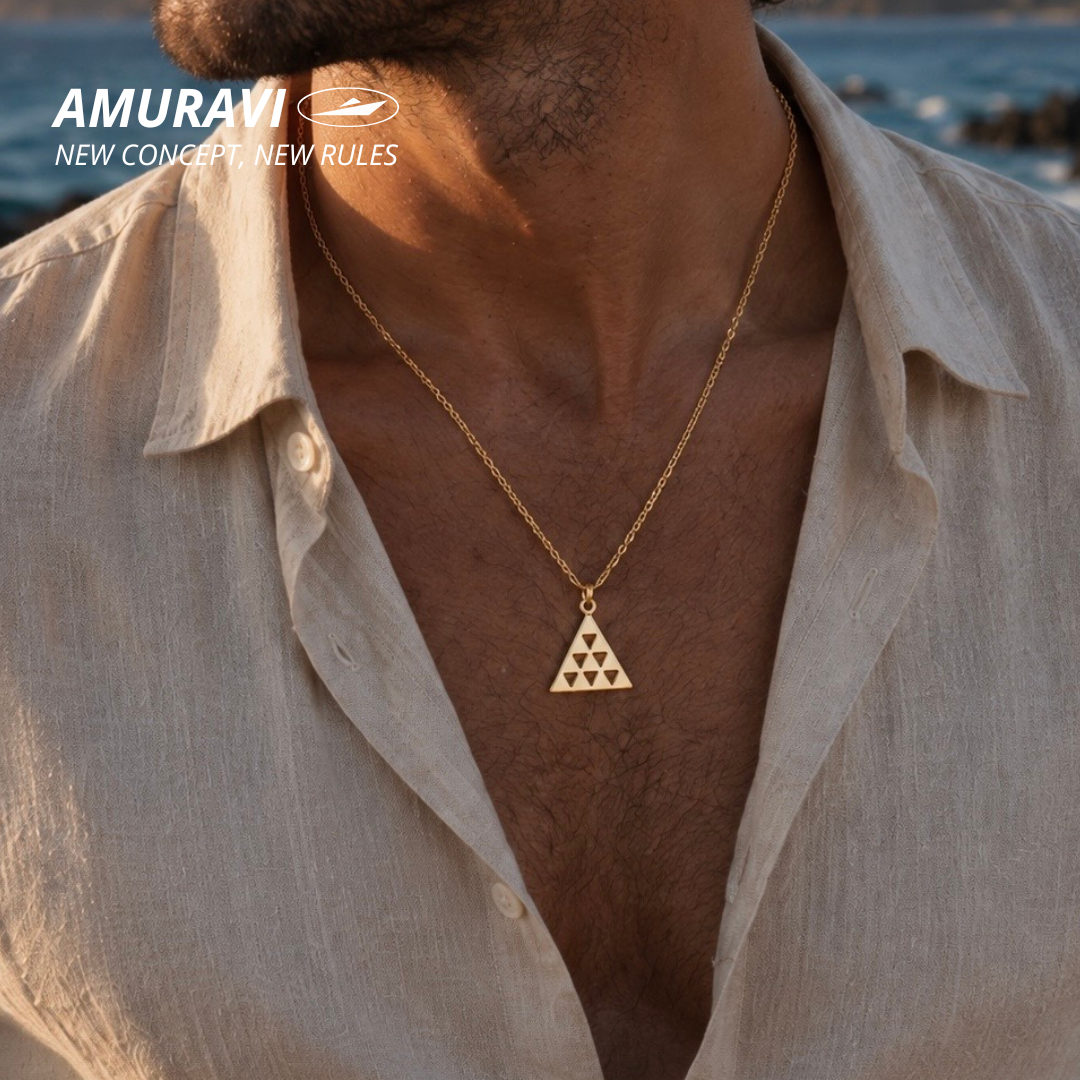 Collar "Pintadera Canaria Dorado"