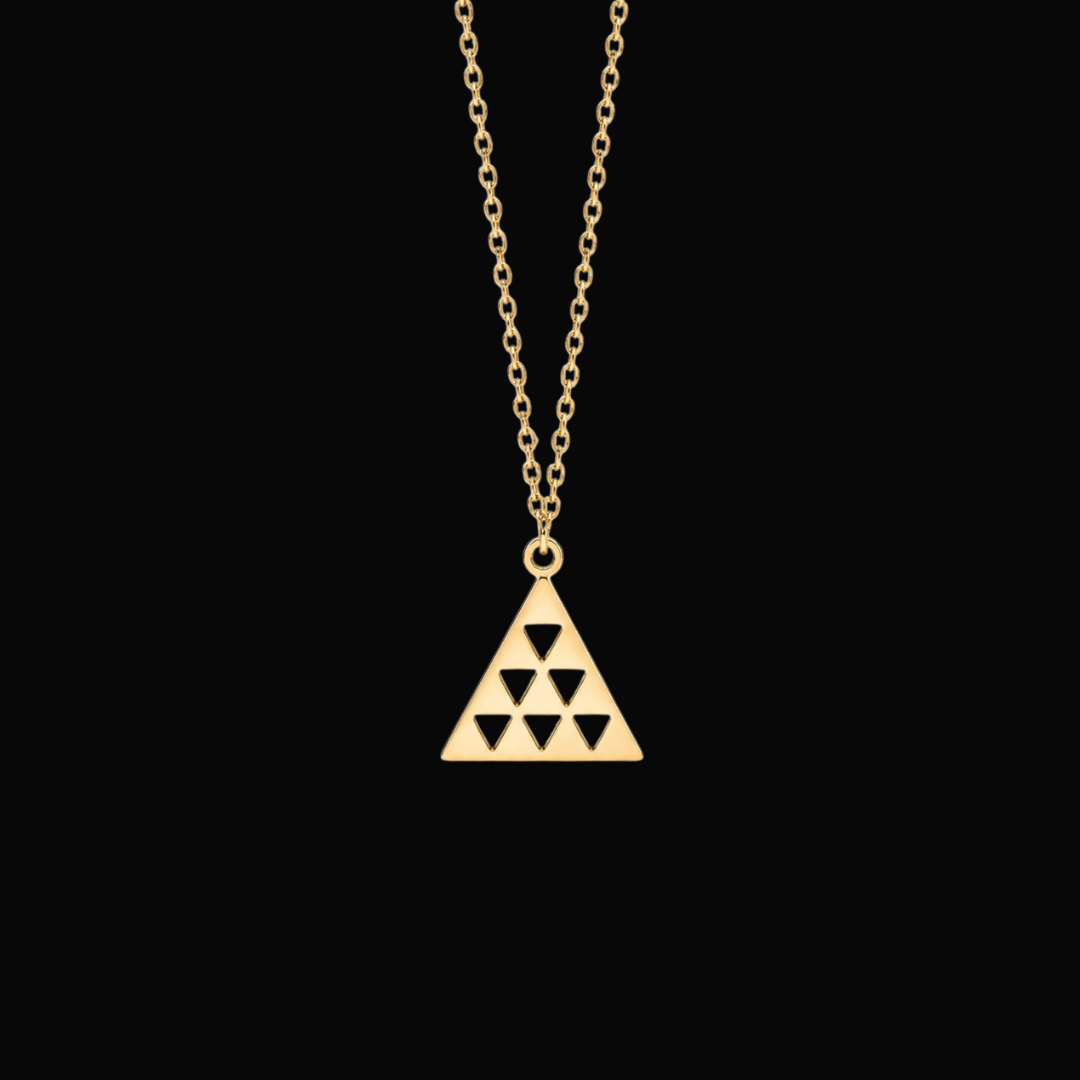 Collar "Pintadera Canaria Dorado"