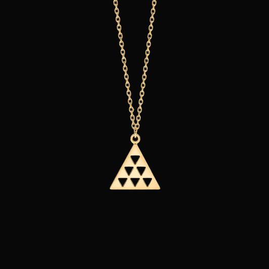 Collar "Pintadera Canaria Dorado"